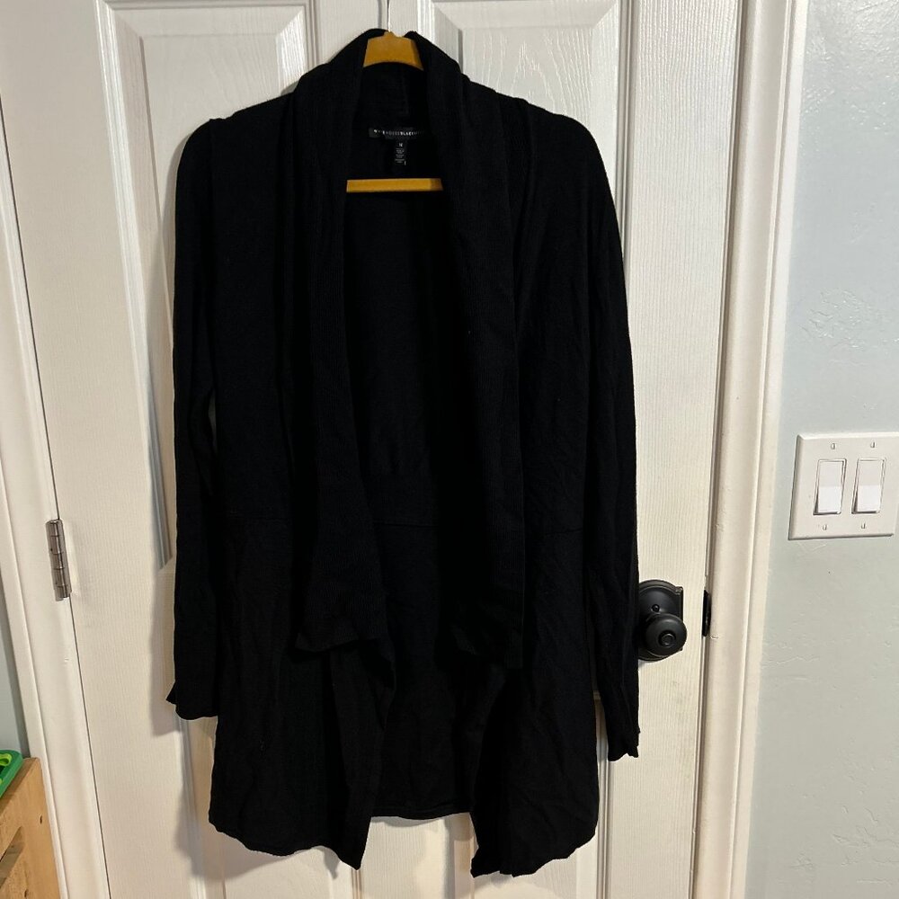 Black Long Cardigan Sweater- White House Black Market